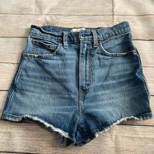 Abercrombie & Fitch Ultra High Rise Mom Denim Shorts